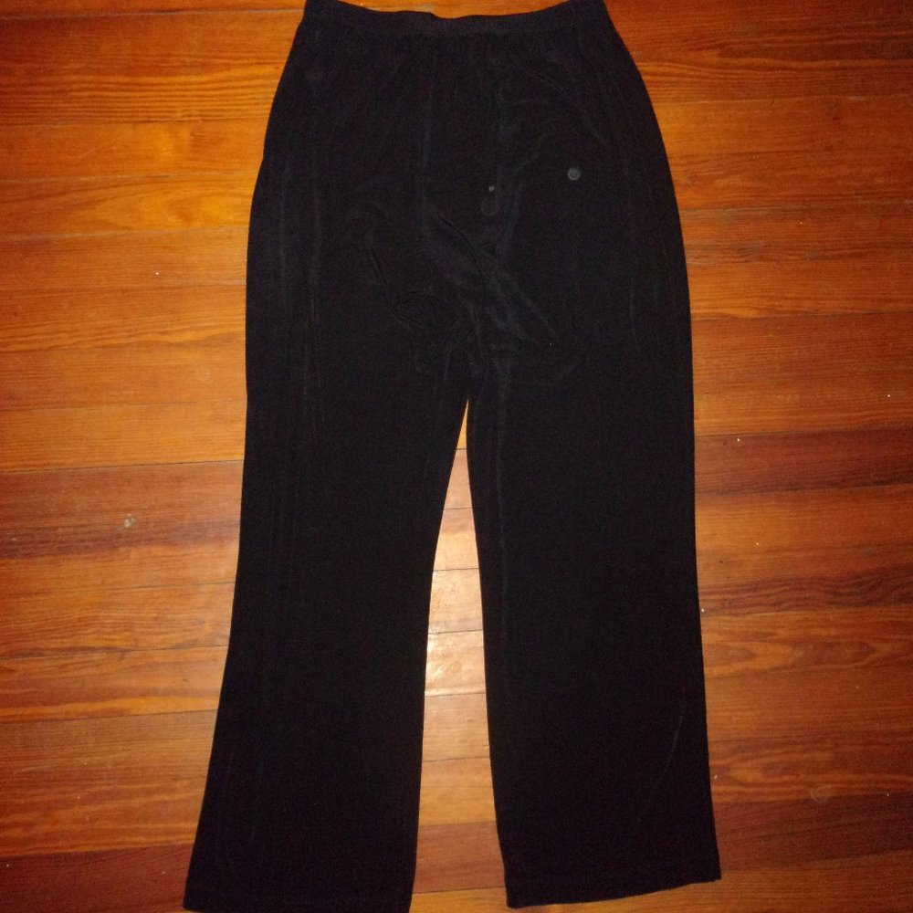 Chico's Slinky Black Travelers Pants - Picture 2 of 2